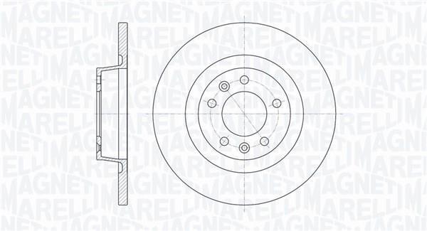 Disques de frein MAGNETI MARELLI ref. 361302040105