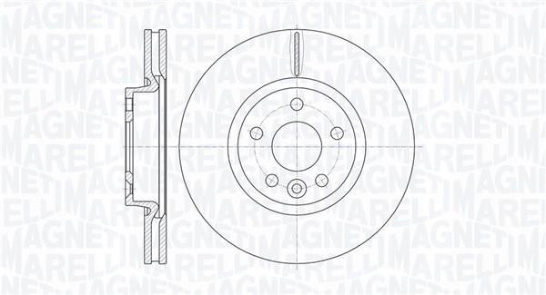 Disques de frein MAGNETI MARELLI ref. 361302040118
