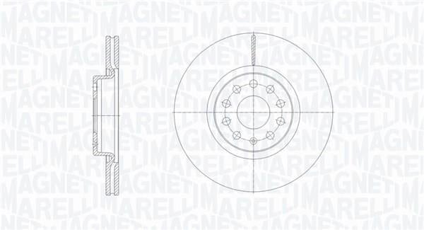 Discos de travão MAGNETI MARELLI ref. 361302040126