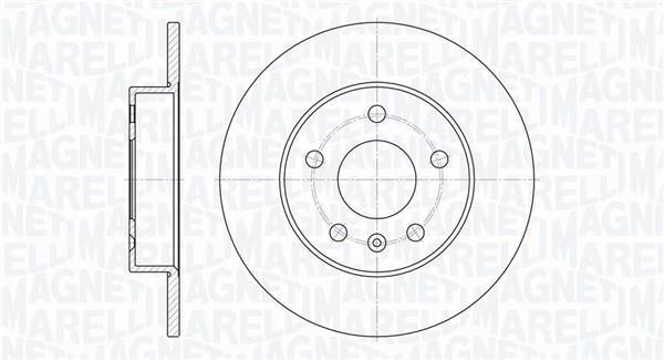 Disques de frein MAGNETI MARELLI ref. 361302040141