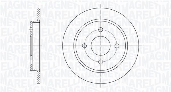 Disques de frein MAGNETI MARELLI ref. 361302040171