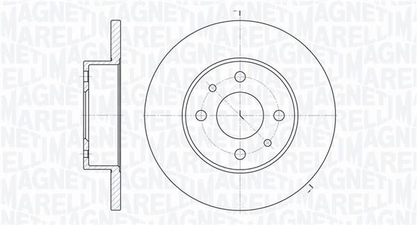 Disques de frein MAGNETI MARELLI ref. 361302040175