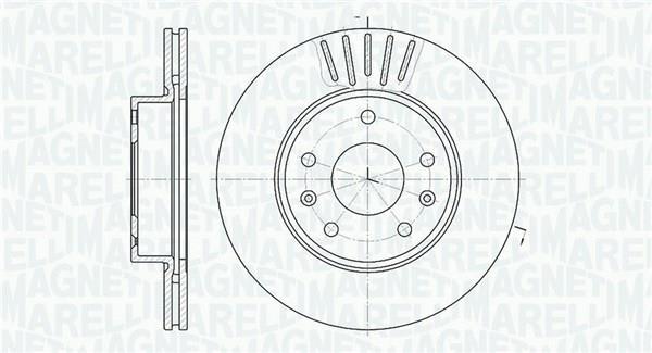 Disques de frein MAGNETI MARELLI ref. 361302040188