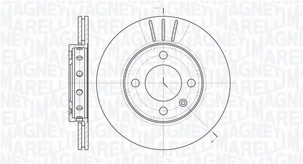 Discos de travão MAGNETI MARELLI ref. 361302040224