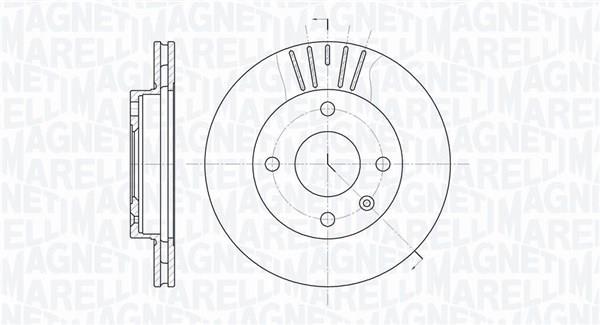 Disques de frein MAGNETI MARELLI ref. 361302040226