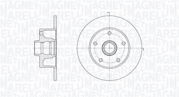Disques de frein MAGNETI MARELLI ref. 361302040241