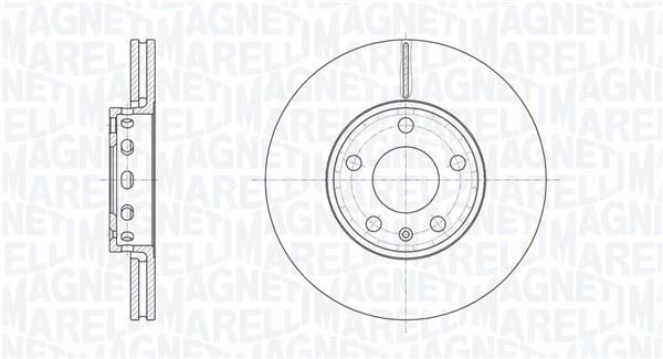 Disques de frein MAGNETI MARELLI ref. 361302040242