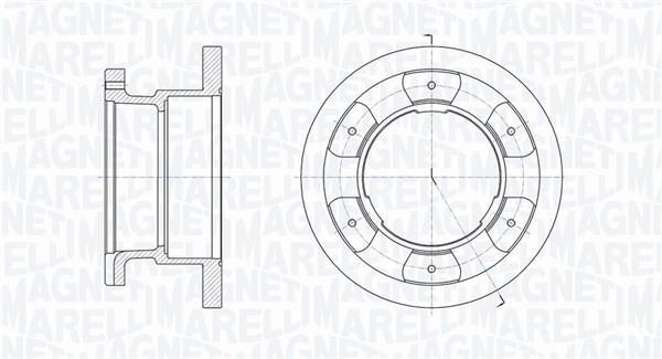 Disques de frein MAGNETI MARELLI ref. 361302040263