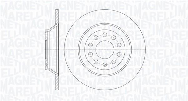 Disques de frein MAGNETI MARELLI ref. 361302040279