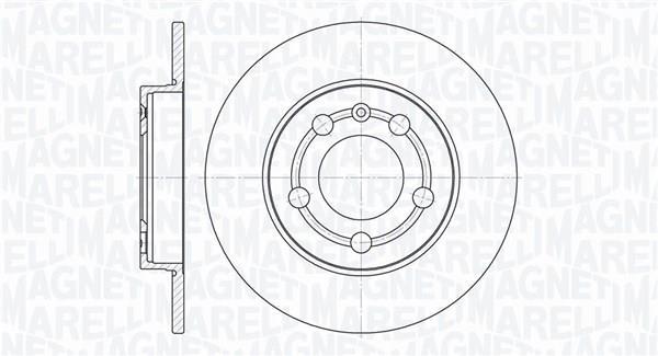 Disques de frein MAGNETI MARELLI ref. 361302040283