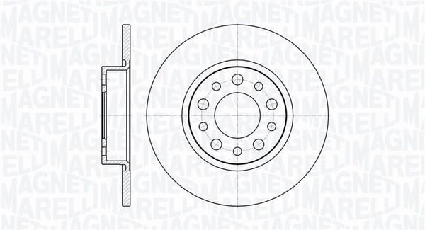 Disques de frein MAGNETI MARELLI ref. 361302040285
