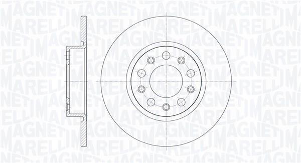 Disques de frein MAGNETI MARELLI ref. 361302040287