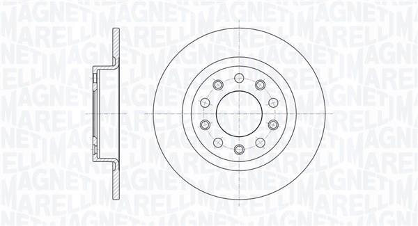 Disques de frein MAGNETI MARELLI ref. 361302040291