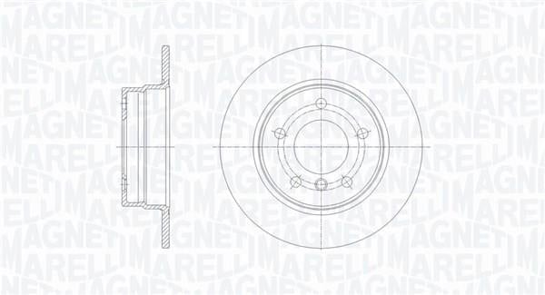 Disques de frein MAGNETI MARELLI ref. 361302040307
