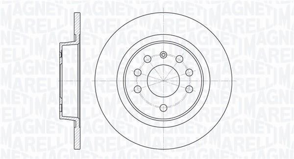 Disques de frein MAGNETI MARELLI ref. 361302040319