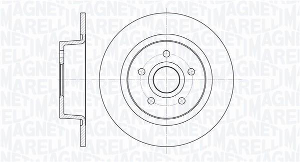 Disques de frein MAGNETI MARELLI 361302040329