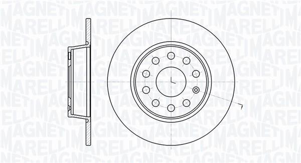 Disques de frein MAGNETI MARELLI ref. 361302040367