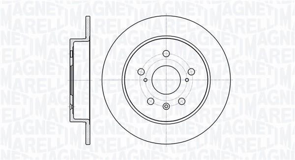 Disques de frein MAGNETI MARELLI ref. 361302040369