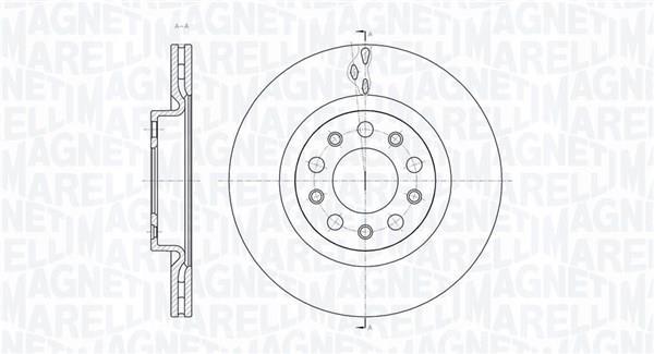Discos de travão MAGNETI MARELLI ref. 361302040448