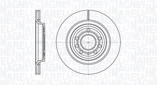 Disques de frein MAGNETI MARELLI ref. 361302040456