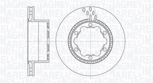 Disques de frein MAGNETI MARELLI ref. 361302040458