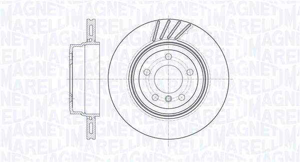 Disques de frein MAGNETI MARELLI ref. 361302040464