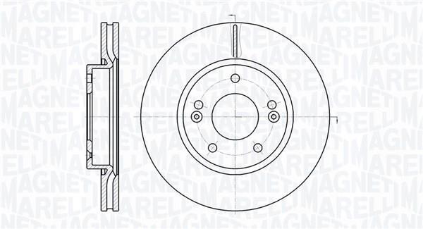 Disques de frein MAGNETI MARELLI ref. 361302040466