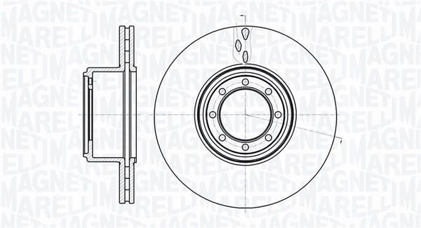 Disques de frein MAGNETI MARELLI ref. 361302040488