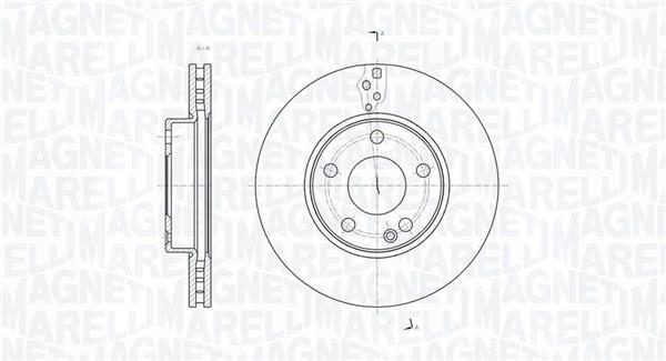 Disques de frein MAGNETI MARELLI ref. 361302040602