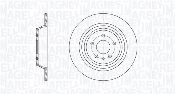Discos de travão MAGNETI MARELLI ref. 361302040654