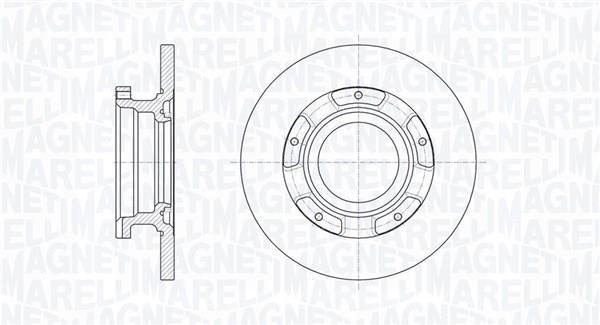 Disques de frein MAGNETI MARELLI ref. 361302040655