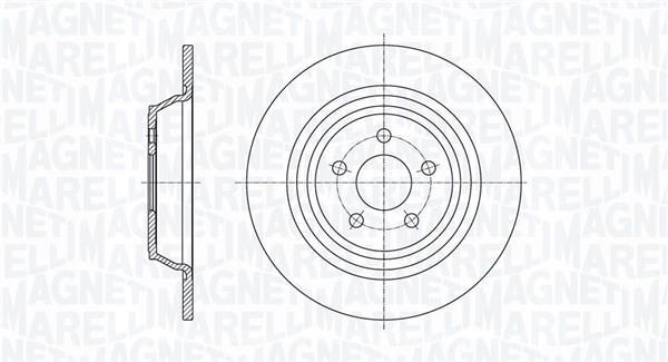 Disques de frein MAGNETI MARELLI ref. 361302040667