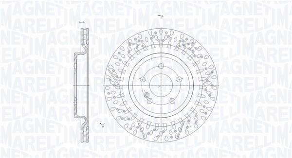 Discos de travão MAGNETI MARELLI ref. 361302040672