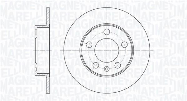 Disques de frein MAGNETI MARELLI ref. 361302040677