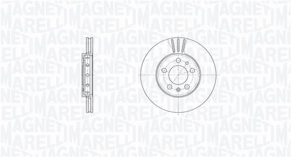 Disques de frein MAGNETI MARELLI ref. 361302040684