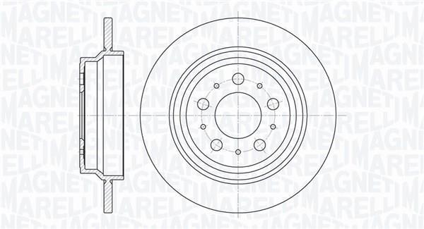 Disques de frein MAGNETI MARELLI ref. 361302040692