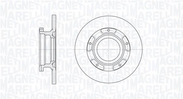 Disques de frein MAGNETI MARELLI ref. 361302040710
