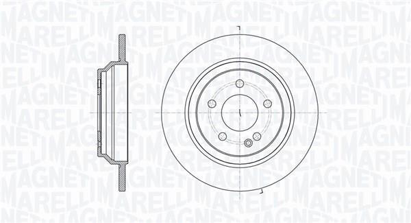 Discos de travão MAGNETI MARELLI ref. 361302040715