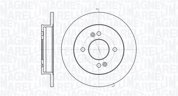 Disques de frein MAGNETI MARELLI ref. 361302040722