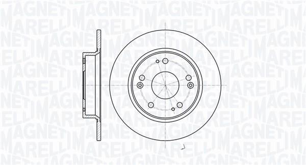 Discos de travão MAGNETI MARELLI ref. 361302040723