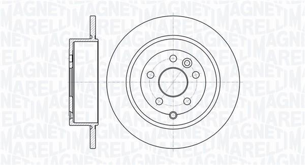 Disques de frein MAGNETI MARELLI ref. 361302040724