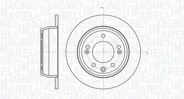 Disques de frein MAGNETI MARELLI ref. 361302040726