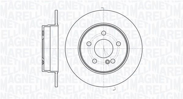 Disques de frein MAGNETI MARELLI ref. 361302040727