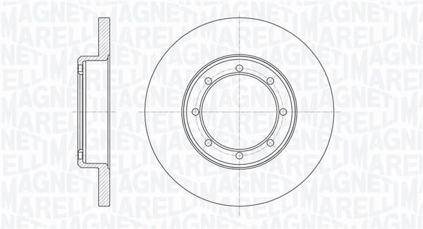Disques de frein MAGNETI MARELLI ref. 361302040731