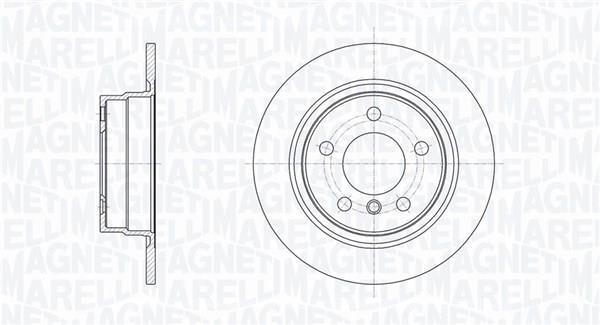 Discos de travão MAGNETI MARELLI ref. 361302040733