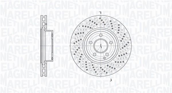 Discos de travão MAGNETI MARELLI ref. 361302040747