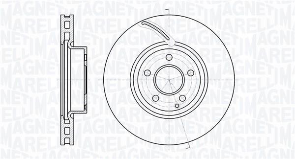Discos de travão MAGNETI MARELLI ref. 361302040748
