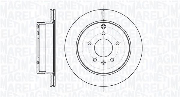 Disques de frein MAGNETI MARELLI ref. 361302040750