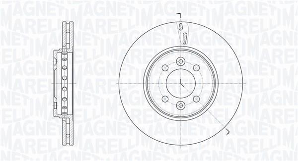Disques de frein MAGNETI MARELLI ref. 361302040787