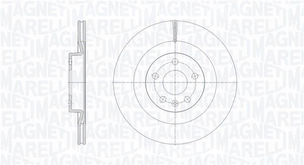 Discos de travão MAGNETI MARELLI ref. 361302040808